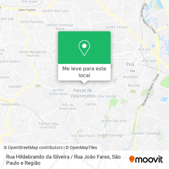 Rua Hildebrando da Silveira / Rua João Fares mapa