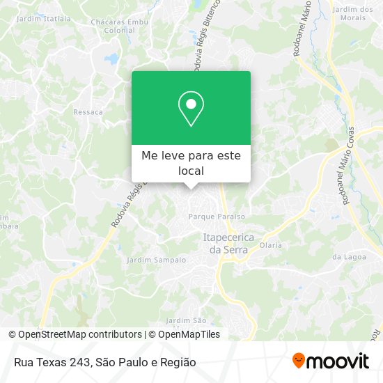 Rua Texas 243 mapa