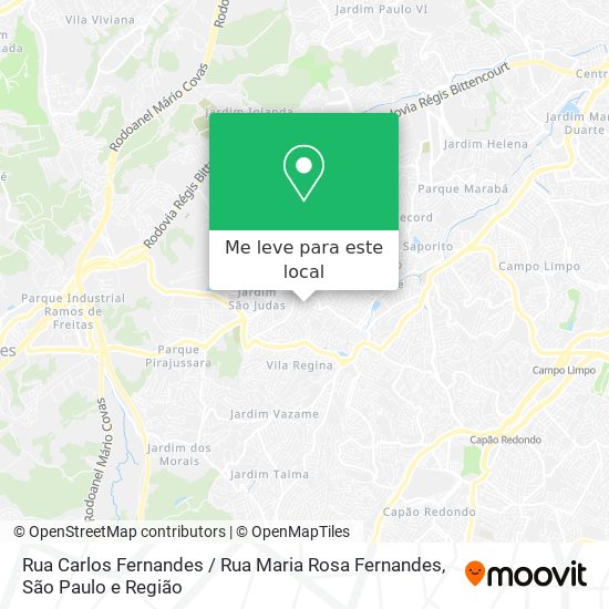 Rua Carlos Fernandes / Rua Maria Rosa Fernandes mapa