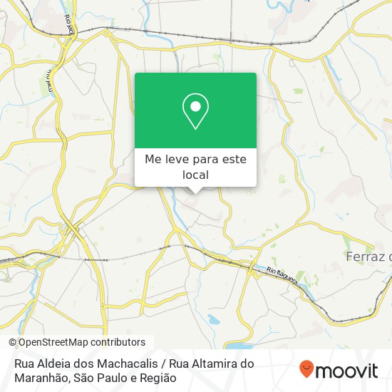 Rua Aldeia dos Machacalis / Rua Altamira do Maranhão mapa