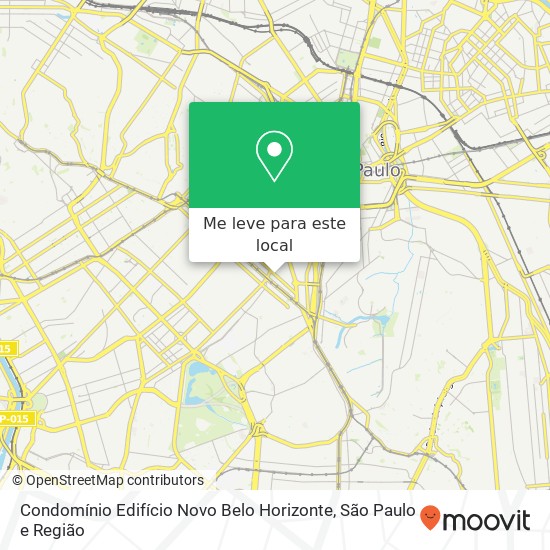 Condomínio Edifício Novo Belo Horizonte mapa