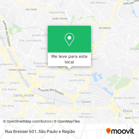 Rua Bresser 601 mapa
