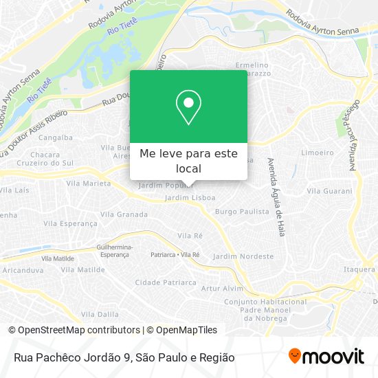 Rua Pachêco Jordão 9 mapa