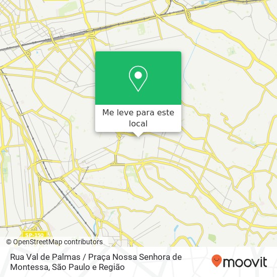 Rua Val de Palmas / Praça Nossa Senhora de Montessa mapa