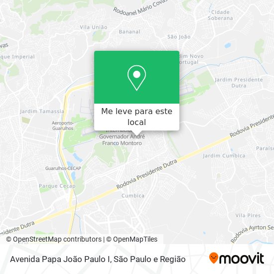 Avenida Papa João Paulo I mapa