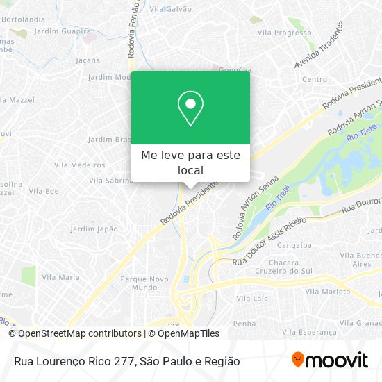 Rua Lourenço Rico 277 mapa