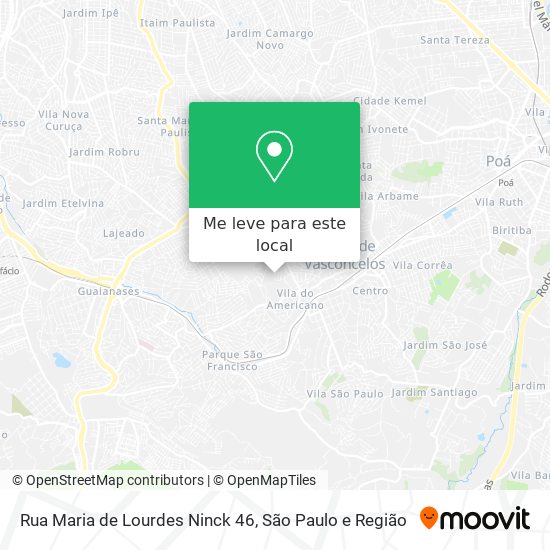 Rua Maria de Lourdes Ninck 46 mapa