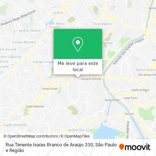 Rua Tenente Isaías Branco de Araújo 330 mapa