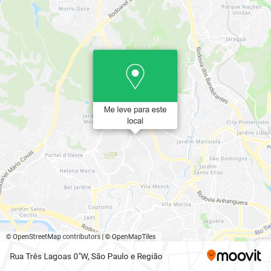 Rua Três Lagoas 0"W mapa