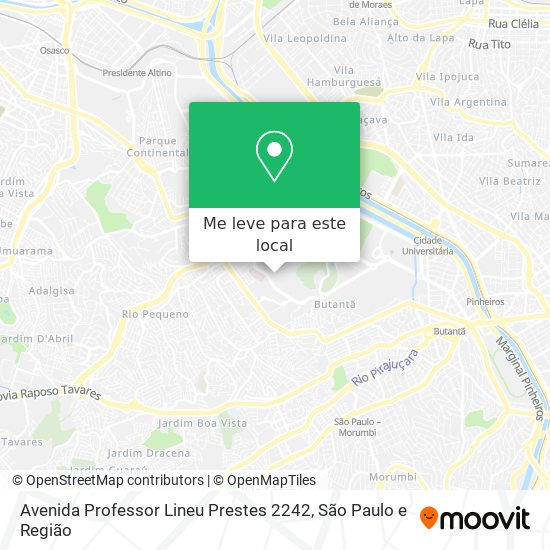 Avenida Professor Lineu Prestes 2242 mapa