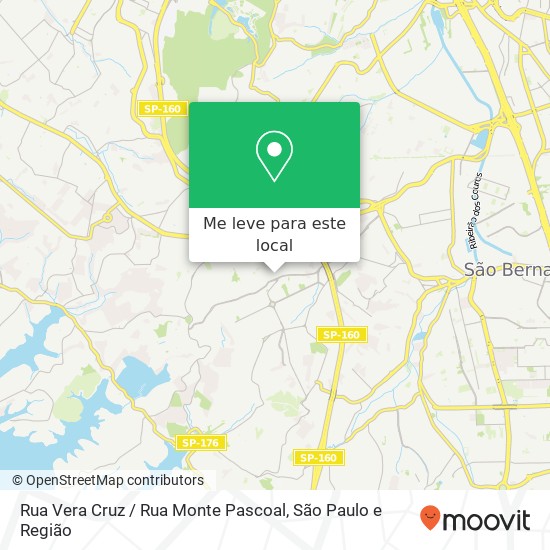 Rua Vera Cruz / Rua Monte Pascoal mapa