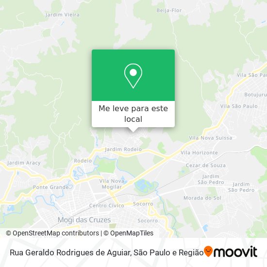 Rua Geraldo Rodrigues de Aguiar mapa