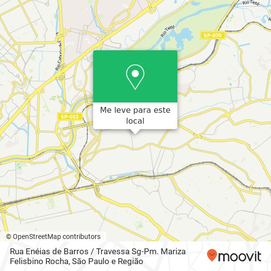 Rua Enéias de Barros / Travessa Sg-Pm. Mariza Felisbino Rocha mapa