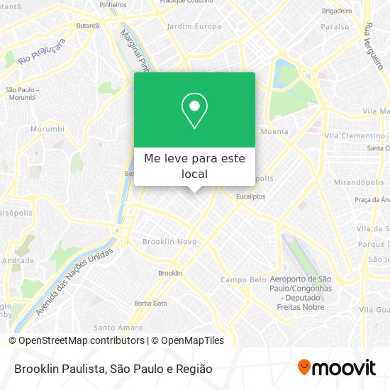 Brooklin Paulista mapa