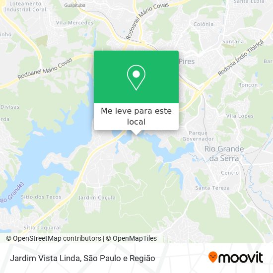 Jardim Vista Linda mapa