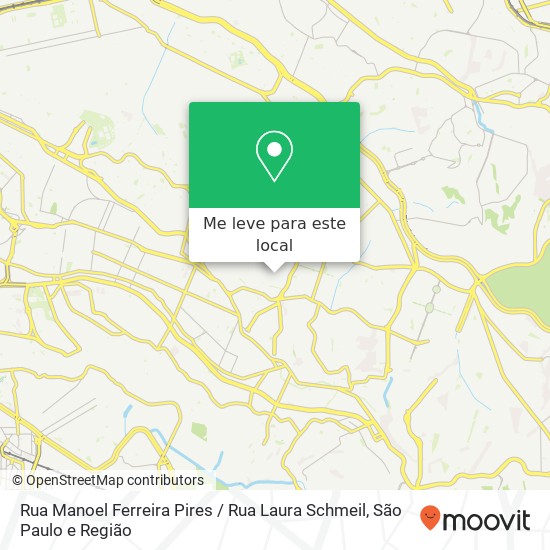 Rua Manoel Ferreira Pires / Rua Laura Schmeil mapa