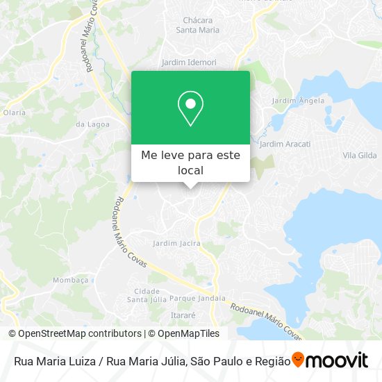 Rua Maria Luiza / Rua Maria Júlia mapa