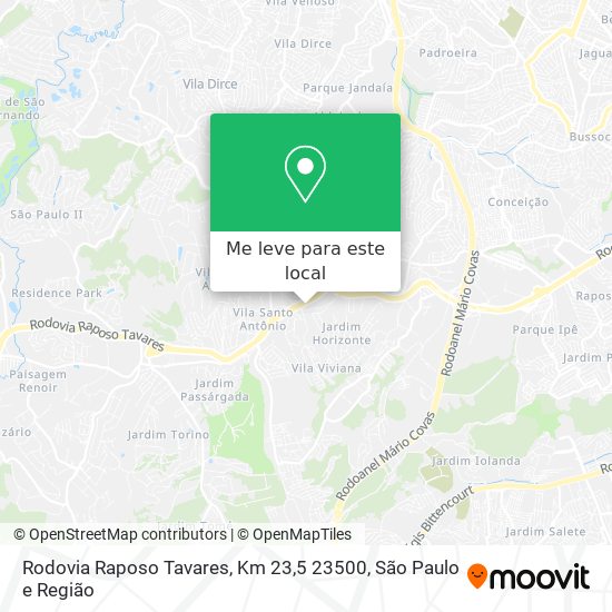 Rodovia Raposo Tavares, Km 23,5 23500 mapa