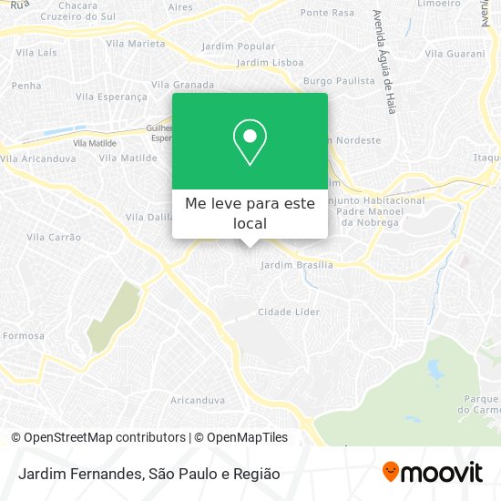 Jardim Fernandes mapa