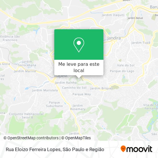 Rua Eloizo Ferreira Lopes mapa