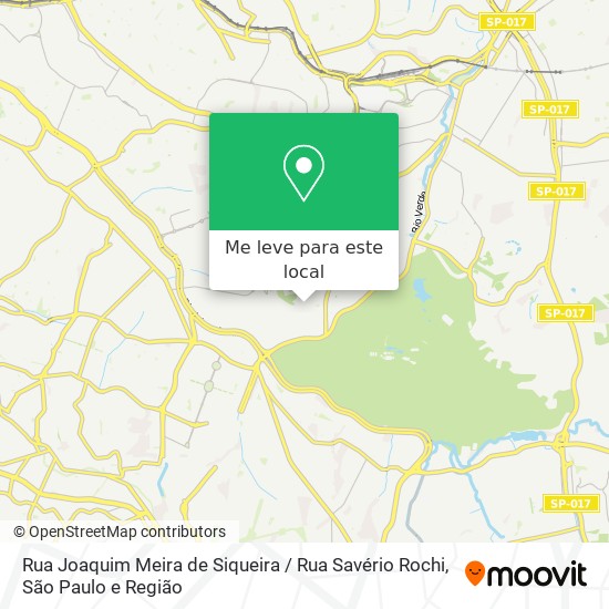 Rua Joaquim Meira de Siqueira / Rua Savério Rochi mapa