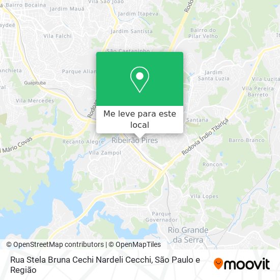 Rua Stela Bruna Cechi Nardeli Cecchi mapa