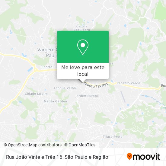 Rua João Vinte e Três 16 mapa