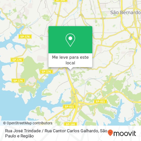 Rua José Trindade / Rua Cantor Carlos Galhardo mapa