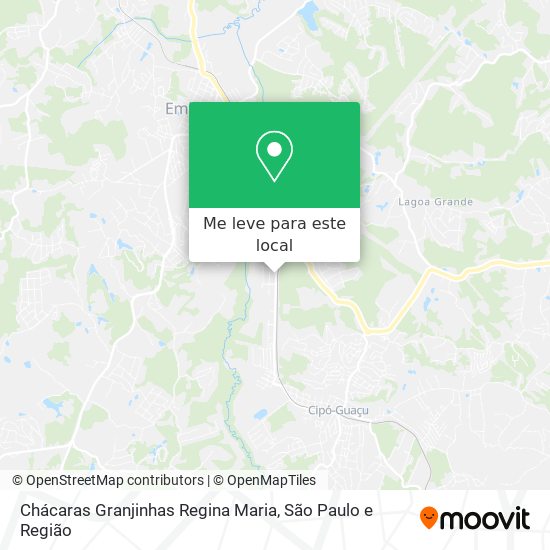 Chácaras Granjinhas Regina Maria mapa