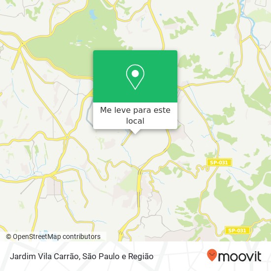 Jardim Vila Carrão mapa