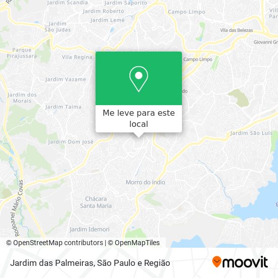 Jardim das Palmeiras mapa