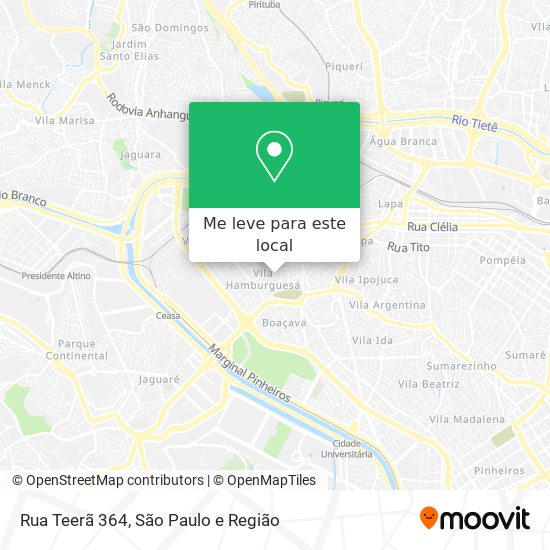 Rua Teerã 364 mapa