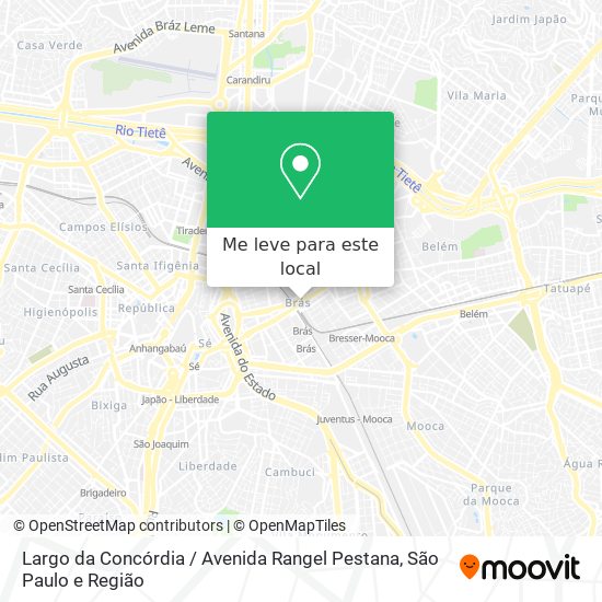 Largo da Concórdia / Avenida Rangel Pestana mapa
