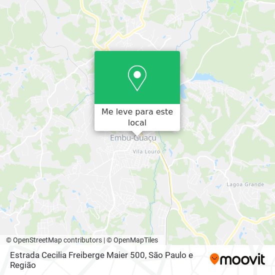 Estrada Cecilia Freiberge Maier 500 mapa