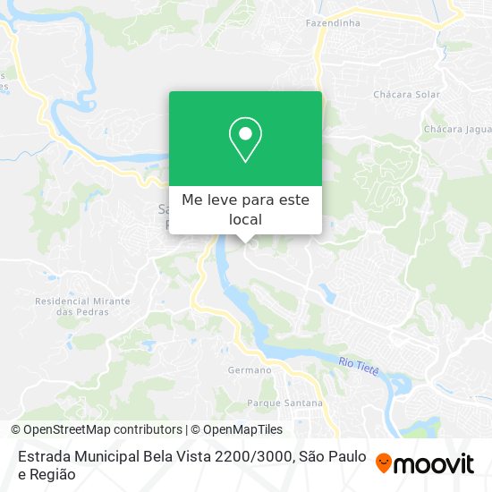 Estrada Municipal Bela Vista 2200 / 3000 mapa