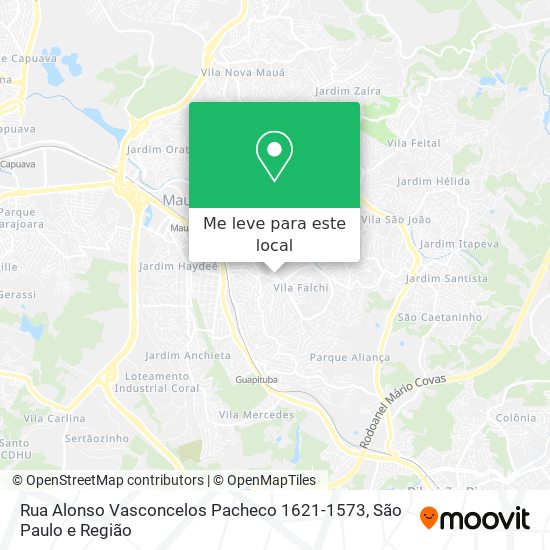 Rua Alonso Vasconcelos Pacheco 1621-1573 mapa