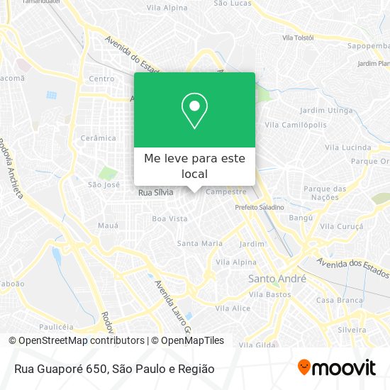 Rua Guaporé 650 mapa