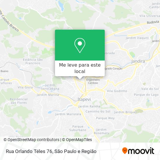Rua Orlando Téles 76 mapa