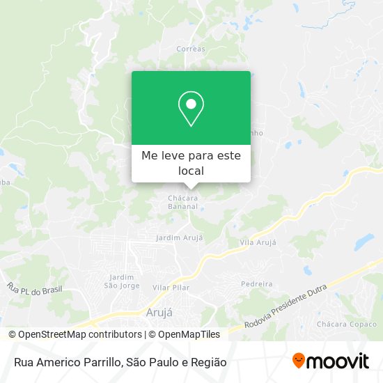 Rua Americo Parrillo mapa