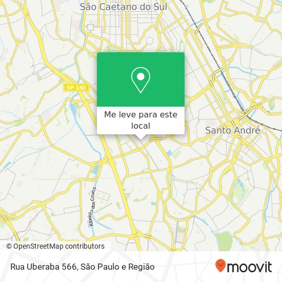 Rua Uberaba 566 mapa