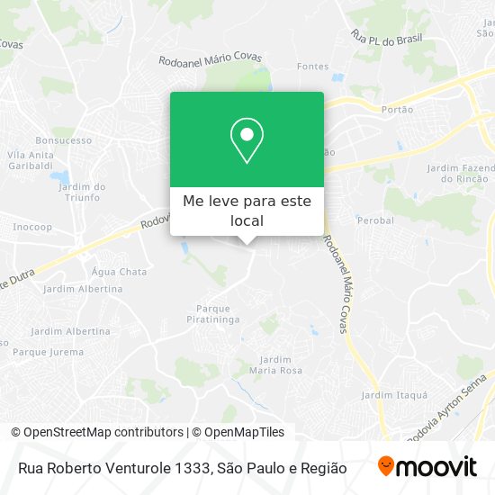 Rua Roberto Venturole 1333 mapa
