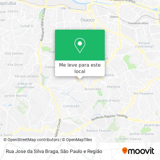 Rua Jose da Silva Braga mapa