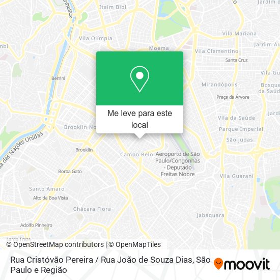 Rua Cristóvão Pereira / Rua João de Souza Dias mapa
