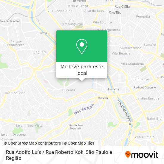 Rua Adolfo Luís / Rua Roberto Kok mapa