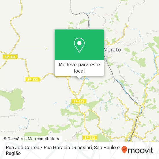 Rua Job Correa / Rua Horácio Quassiari mapa