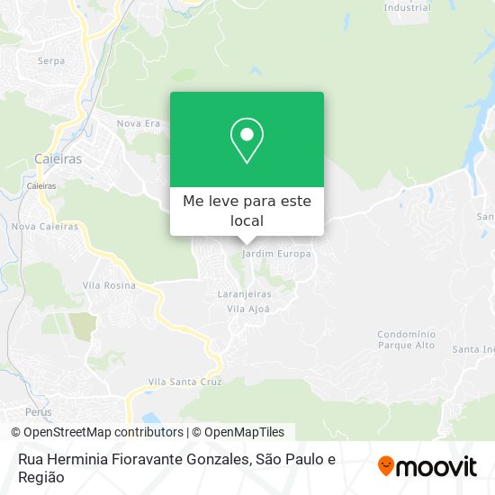Rua Herminia Fioravante Gonzales mapa