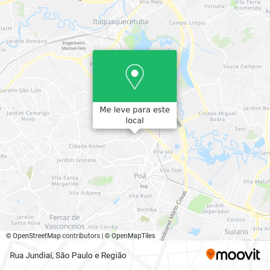 Rua Jundiaí mapa