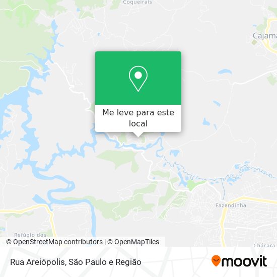 Rua Areiópolis mapa