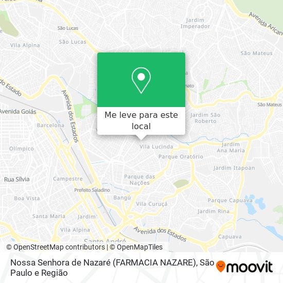 Nossa Senhora de Nazaré (FARMACIA NAZARE) mapa