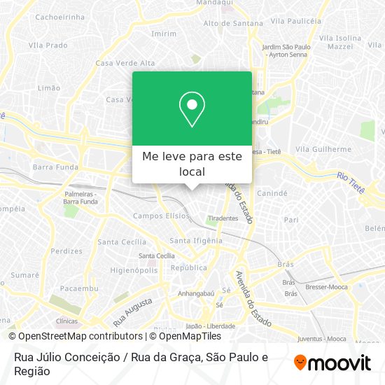 Rua Júlio Conceição / Rua da Graça mapa
